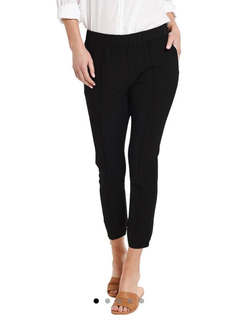 Brochu Walker Sophia Jogger Pant Jet Black Womens Size SM Minimalist Capsule
